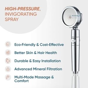 Aluminum Water Softening Showehead